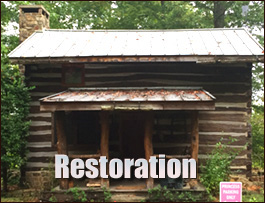 Historic Log Cabin Restoration  Enfield, North Carolina